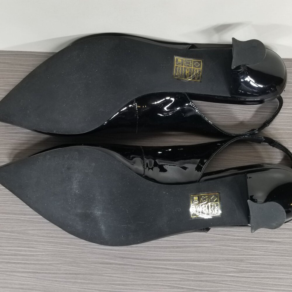Jeffrey Campbell Talisman Slingback Pump, Black Patent Leather, Womens Size 8 M - Picture 11 of 14
